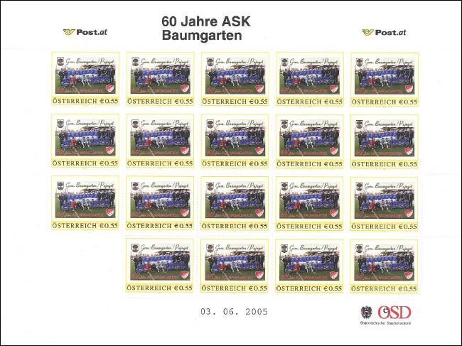 Bilddatei Briefmarke ASK Baumgarten 2005
